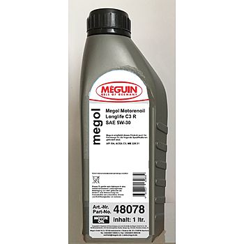 НС-синтетическое моторное масло Megol Motorenoel Longlife C3 R SAE 5W-30  - 1 л