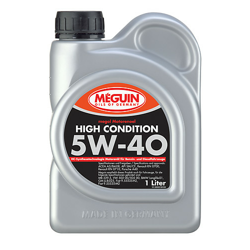 НС-синтетическое моторное масло Megol Motorenoel High Condition 5W-40 - 1 л